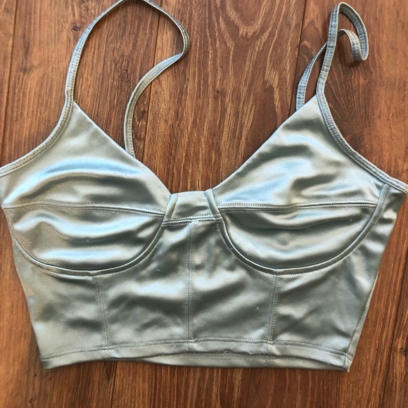 SATIN BUSTIER CAMI - Picture 2 of 7